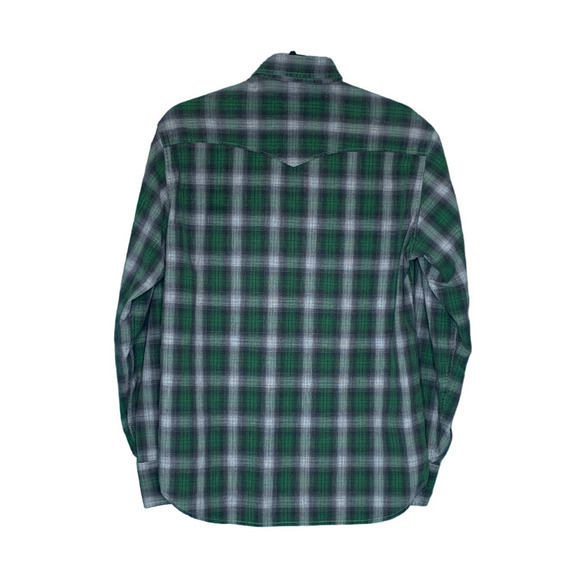 Lucky Brand men green plaid long sleeves casual shirt size small - Picture 2 of 8